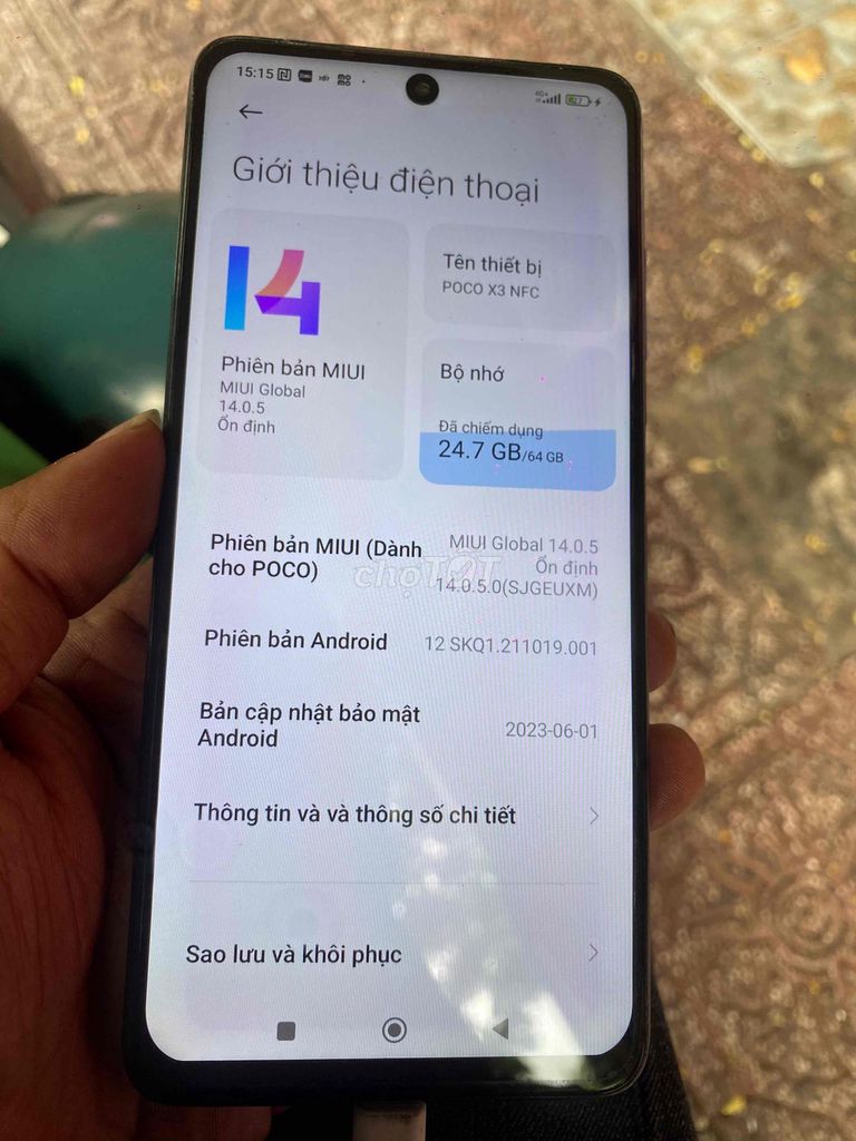 POCO X3 NFC 6GB/64GB Đen. Mua bán Điện thoại tại Quận 8 Tp Hồ Chí Minh được đăng bởi Hung Tran hình 1