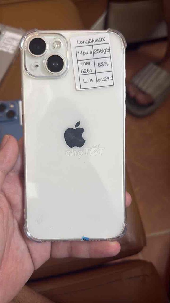 iPhone 14 Plus 256GB Trắng. Mua bán Điện thoại tại Quận Cầu Giấy Hà Nội được đăng bởi Long blue 9x hình 1