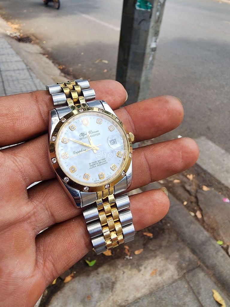 Đồng hồ Olym Pianus Sapphire Nam Vàng. Mua bán Đồng hồ tại Huyện Đất Đỏ Bà Rịa - Vũng Tàu được đăng bởi Nguyễn duy học hình 1