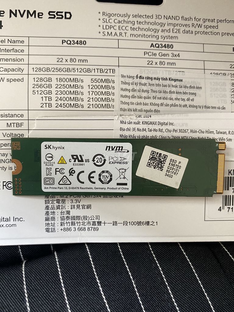 Ổ cứng SSD M2-PCIe 512GB SK Hynix BC501 NVMe 2280. Mua bán Linh kiện (RAM, Card...) tại Quận 12 Tp Hồ Chí Minh được đăng bởi Dương Quang Hùng hình 1