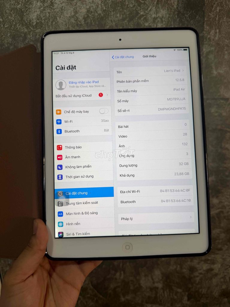 iPad Air 1 Wifi 32GB dùng ngon. Mua bán Máy tính bảng tại Thành phố Nha Trang Khánh Hòa được đăng bởi Ka Lá Đa hình 1