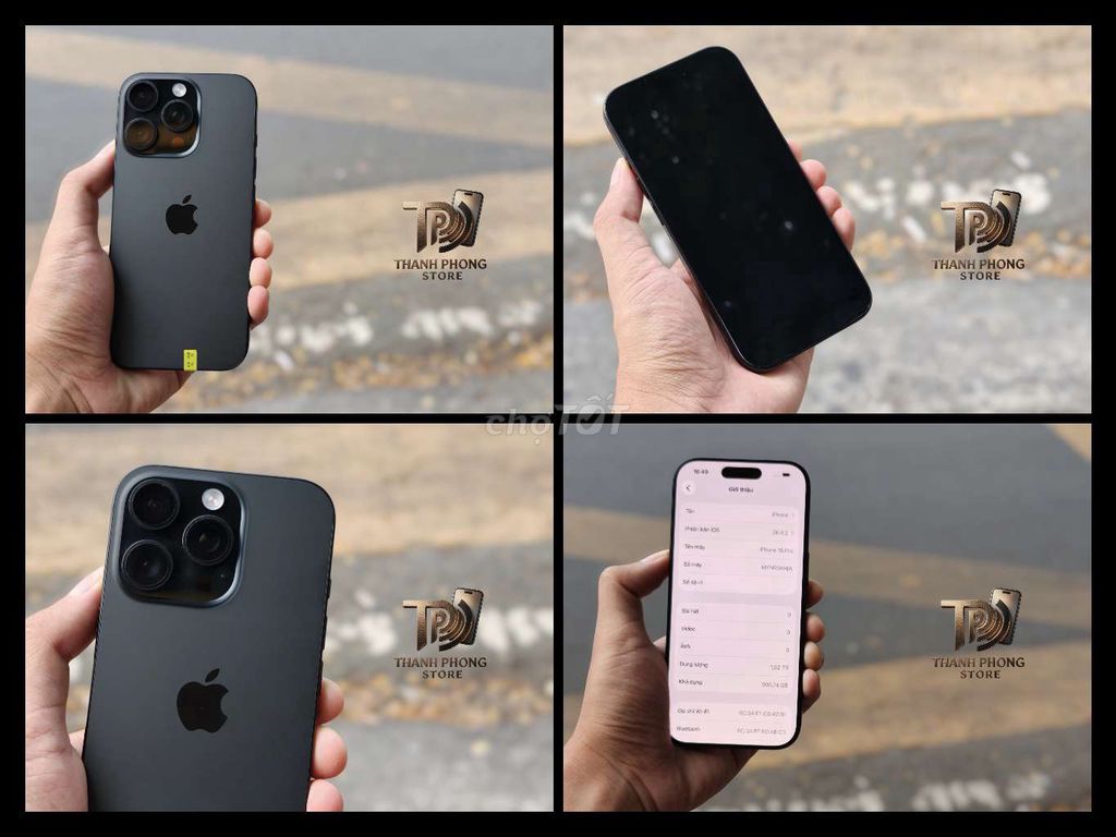 Apple iPhone 16 Pro 1000GB Đen Siêu Hiếm. Mua bán Điện thoại tại Quận 4 Tp Hồ Chí Minh được đăng bởi Thanh Phong Mobile hình 1