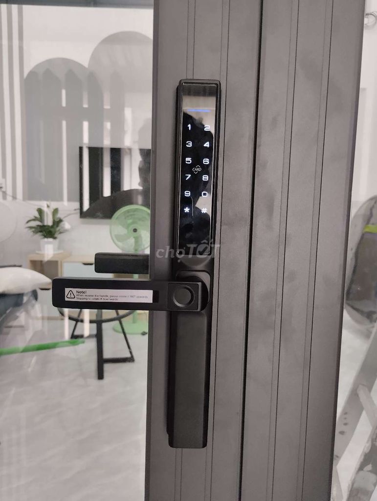 Khóa cửa thông minh Nhôm Xingfa Đen. Mua bán Nội thất, đồ gia dụng khác tại Huyện Phong Điền Cần Thơ được đăng bởi linh kiện bếp hình 1
