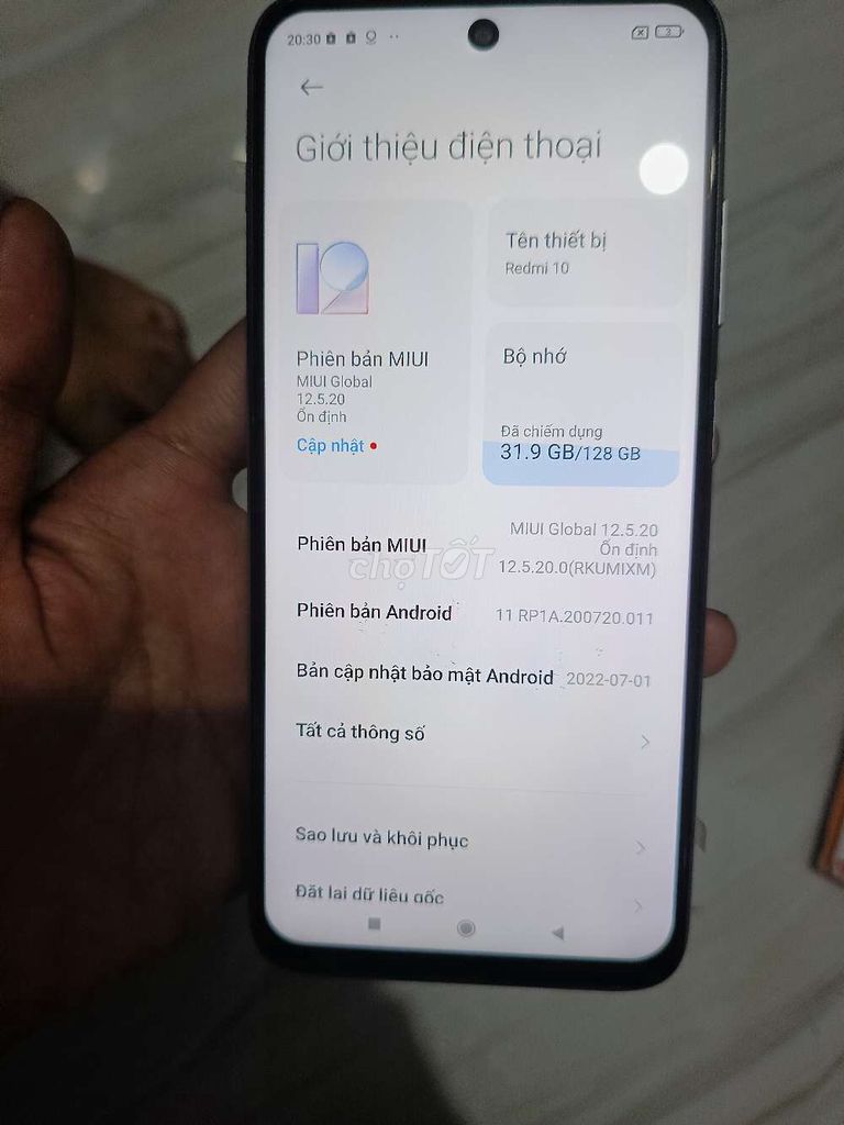 Xiaomi Redmi 10 128GB Trắng Android. Mua bán Điện thoại tại Huyện Phụng Hiệp Hậu Giang được đăng bởi Hạnh Nhân Võ Thị hình 1