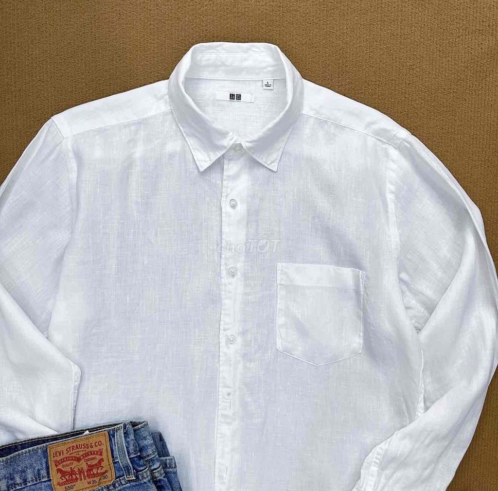 Áo sơ mi Uniqlo Nam Vải Linen sz L. Mua bán Quần áo tại Thành phố Cà Mau Cà Mau được đăng bởi Hòa Lê hình 1