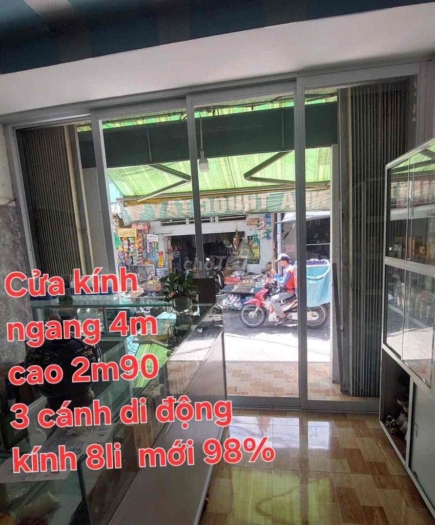 Cửa kính di động 3 cánh 8li 4m x 2m90 mới 98%. Mua bán Nội thất, đồ gia dụng khác tại Huyện Bình Chánh Tp Hồ Chí Minh được đăng bởi Phan Hoà 一 Eu hình 1