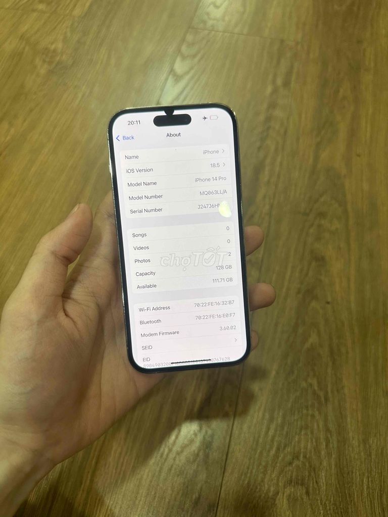 Apple iPhone 14 Pro 128GB Vàng LL/A. Mua bán Điện thoại tại Quận 12 Tp Hồ Chí Minh được đăng bởi San San Mobile hình 1