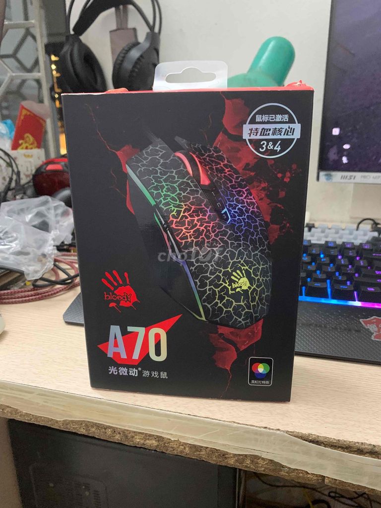 Chuột A4Tech Bloody A70 Đen. Mua bán Phụ kiện (Màn hình, Chuột...) tại Quận Long Biên Hà Nội được đăng bởi Gaming Anhquan hình 1