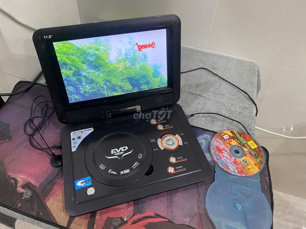 Đồ cổ Đầu DVD 11.8 inch Đen có tivi nhiều chế độ