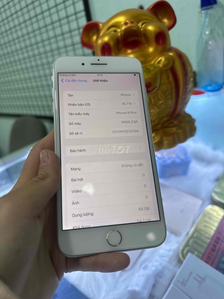 iphone 8plus trắng