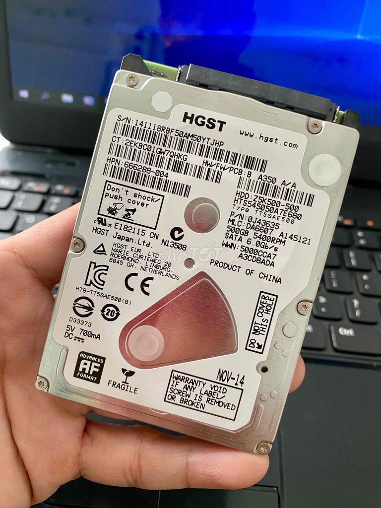 HDD 500GB Bóc Máy