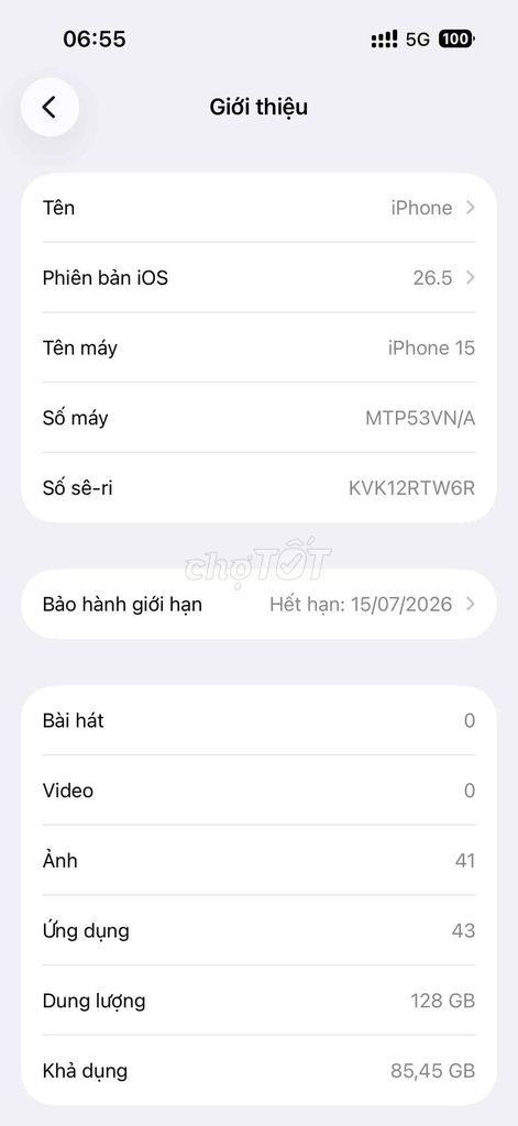 Apple iPhone 15 128GB Xanh lá VN/A. Mua bán Điện thoại tại Thành phố Buôn Ma Thuột Đắk Lắk được đăng bởi Nguyễn H Đạo hình 1