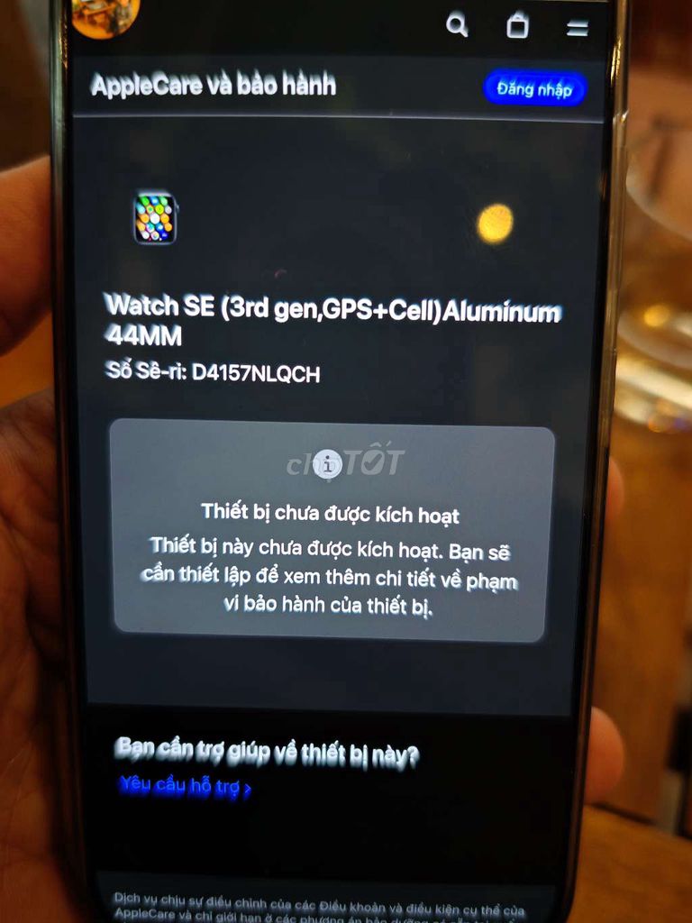 Apple Watch SE 3 44mm Cellular chuẩn mới NEWSEAL . Mua bán Thiết bị đeo thông minh tại Quận 10 Tp Hồ Chí Minh được đăng bởi Sky Nguyen hình 1