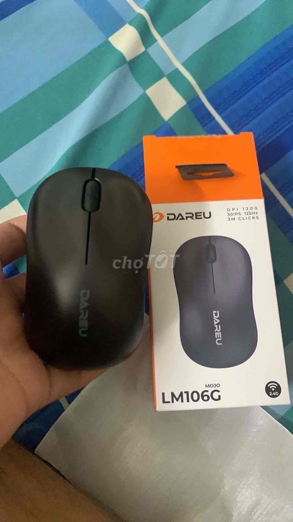 Chuột không dây Dareu LM106G Đen. Mua bán Phụ kiện (Màn hình, Chuột...) tại Quận Gò Vấp Tp Hồ Chí Minh được đăng bởi Nguyễn Tiến Dũng hình 1