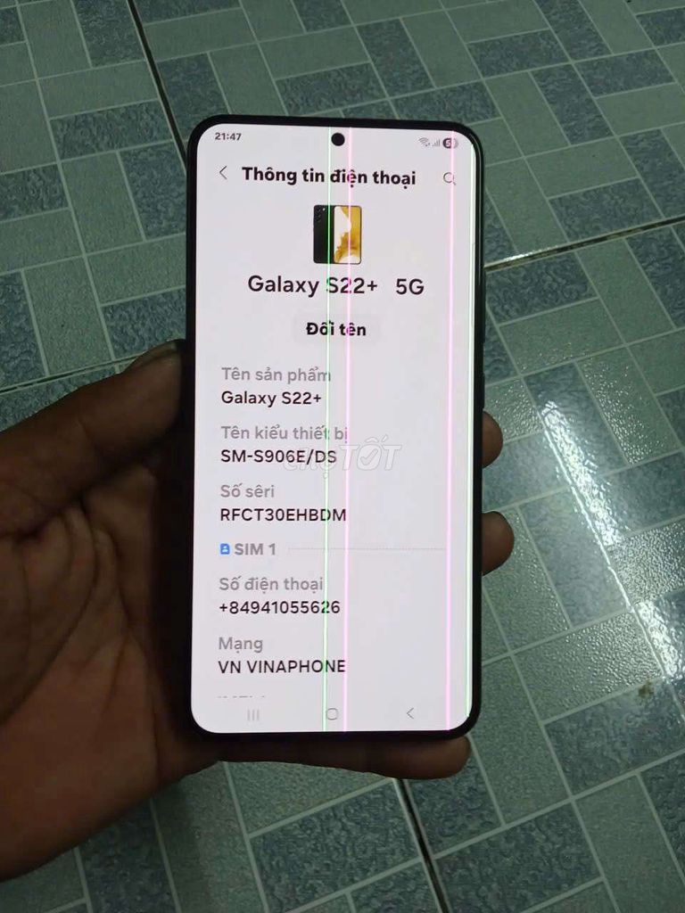 Samsung Galaxy S22+ 128GB Đen. Mua bán Điện thoại tại Quận 12 Tp Hồ Chí Minh được đăng bởi Lý Thanh hieu hình 1