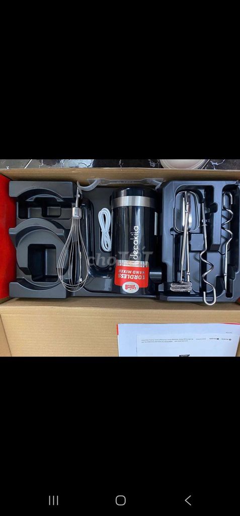 MThanh lý máy đánh trứng Decakila KMMX006B Đen. Mua bán Bếp, lò, đồ điện nhà bếp tại Quận Ninh Kiều Cần Thơ được đăng bởi Mộc ơi hình 1