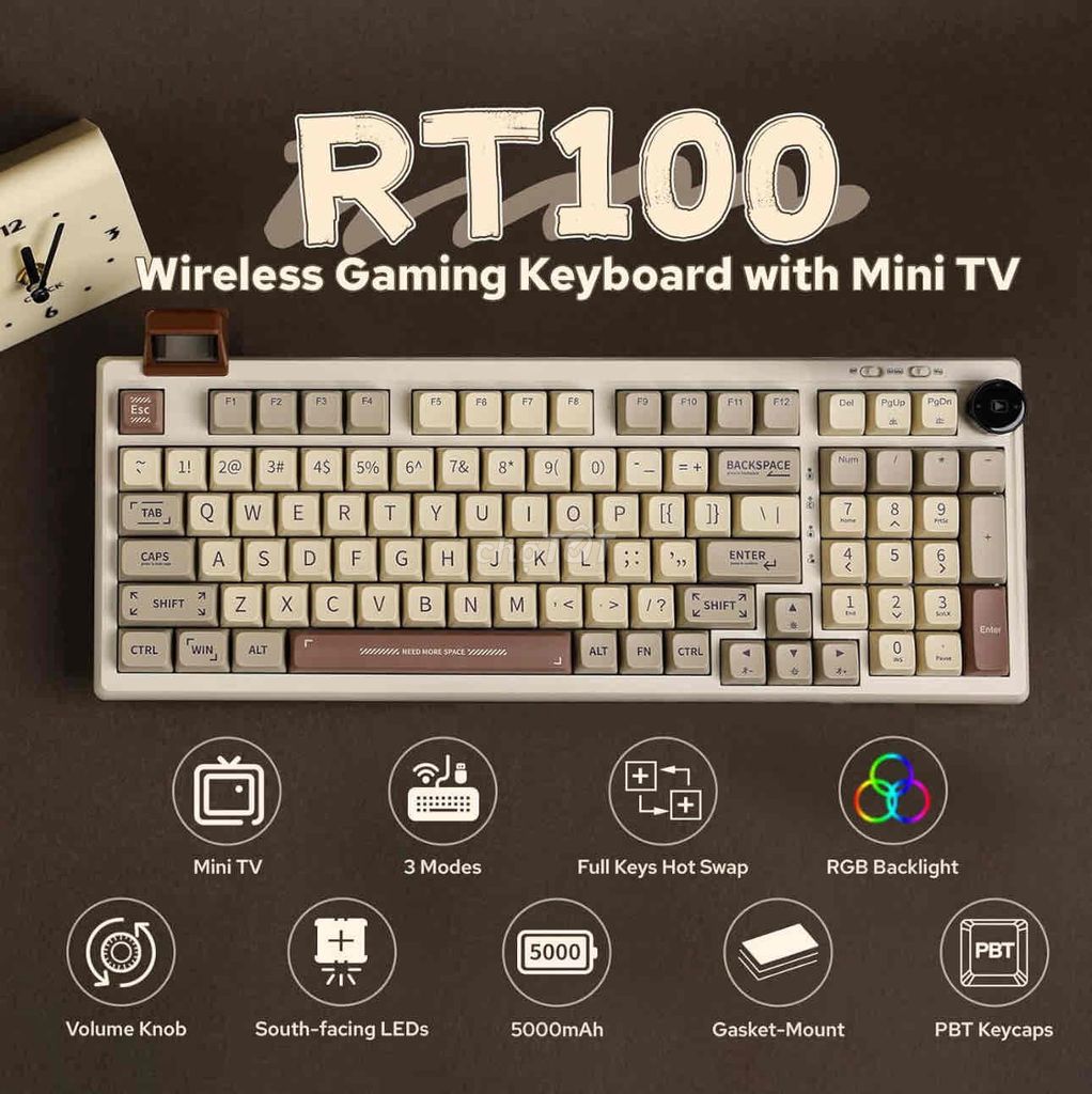 Bàn phím cơ RT100. Mua bán Phụ kiện (Màn hình, Chuột...) tại Quận Bình Tân Tp Hồ Chí Minh được đăng bởi phú vũ hình 1