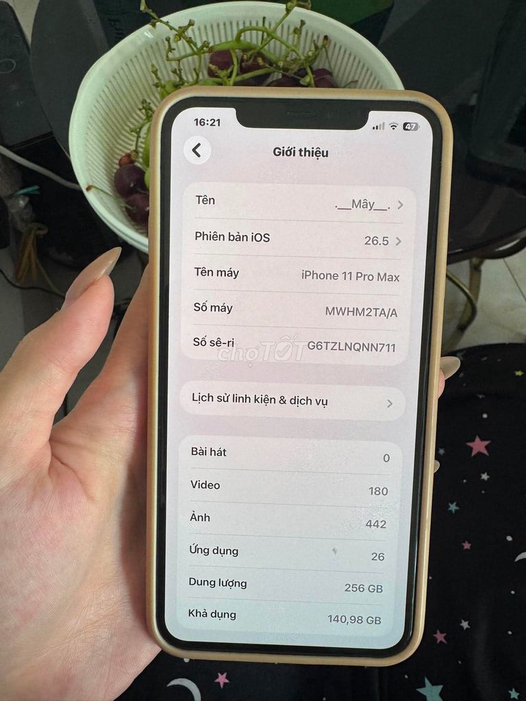 Iphone 11prm 256GB Xanh đen, bản TA/A. Mua bán Điện thoại tại Thành phố Thủ Dầu Một Bình Dương được đăng bởi Phương Thảo Bùi Thị hình 1