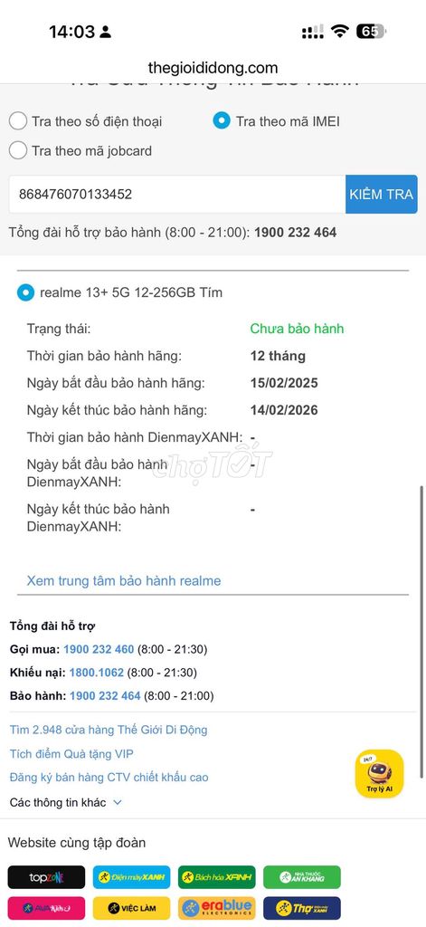 Realme 13 Plus 5G 12GB/256GB Tím. Mua bán Điện thoại tại Thành phố Thủ Đức Tp Hồ Chí Minh được đăng bởi đỗ huy hình 1