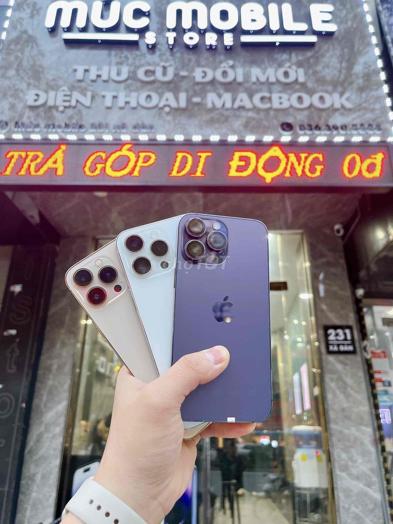 IPHONE 14 PRM 128/256Gb ✅Trả góp 0đ Bao nợ xấu✅