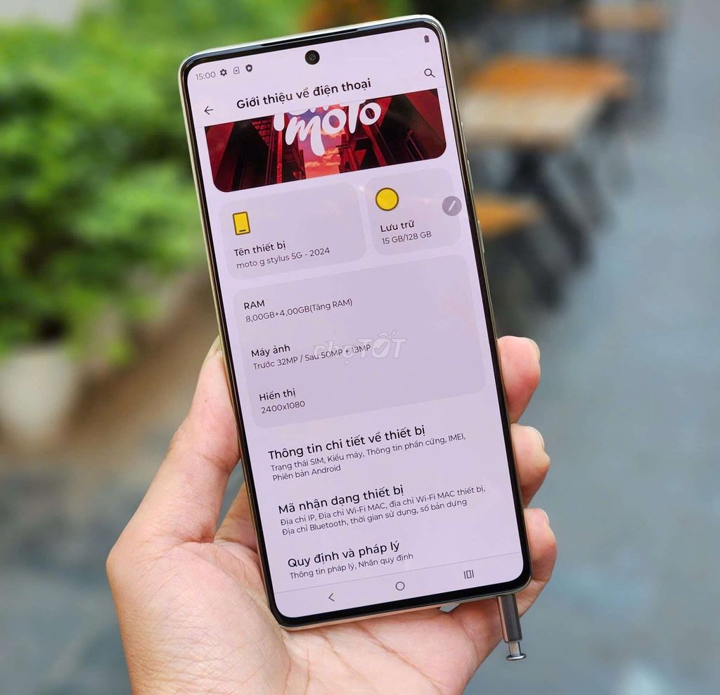 MH Motorola Moto G Stylus 2024 128GB Vàng. Mua bán Linh kiện (RAM, Card...) tại Huyện Lấp Vò Đồng Tháp được đăng bởi Quang Anh hình 1