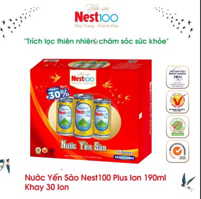 Nước yến sào Nest100 Plus lon 190ml - Khay 30 lon. Mua bán Đồ ăn, thực phẩm và các loại khác tại Quận Hoàng Mai Hà Nội được đăng bởi Siêu thị Anh Tú 88
