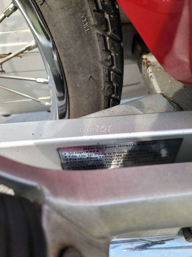 Honda Alpha 2002 Đỏ. Mua bán Xe máy tại Quận Thốt Nốt Cần Thơ được đăng bởi Nguyễn Minh  hình 12