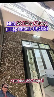 Bán nhà Sổ Hồng Chung Quận 12 - 590 triệu