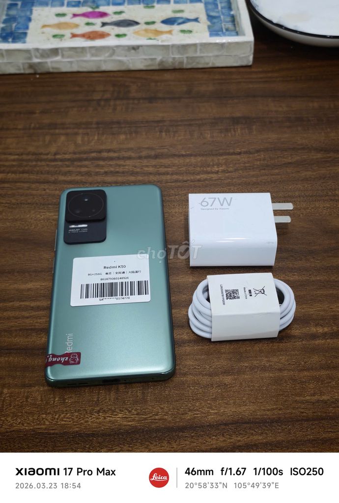 Redmi K50 5G 8/256 sạc 67w có ship COD. Mua bán Điện thoại tại Quận Hoàng Mai Hà Nội được đăng bởi Trần Ngọc Hiếu hình 1
