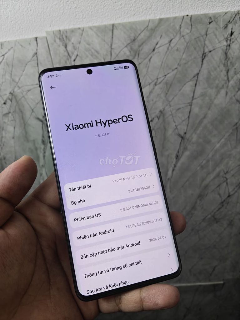 Xiaomi Redmi Note 13 Pro+ 5G 256GB Đen. Mua bán Điện thoại tại Quận Ba Đình Hà Nội được đăng bởi Hội Đồ Điện Tử hình 1