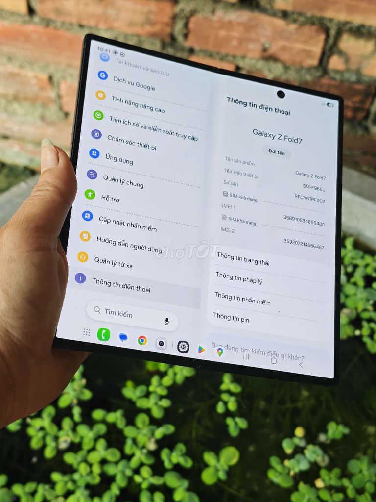 Samsung Galaxy Z Fold7 512GB Đen 98%. Mua bán Điện thoại tại Thành phố Biên Hòa Đồng Nai được đăng bởi  dương hà  hình 1