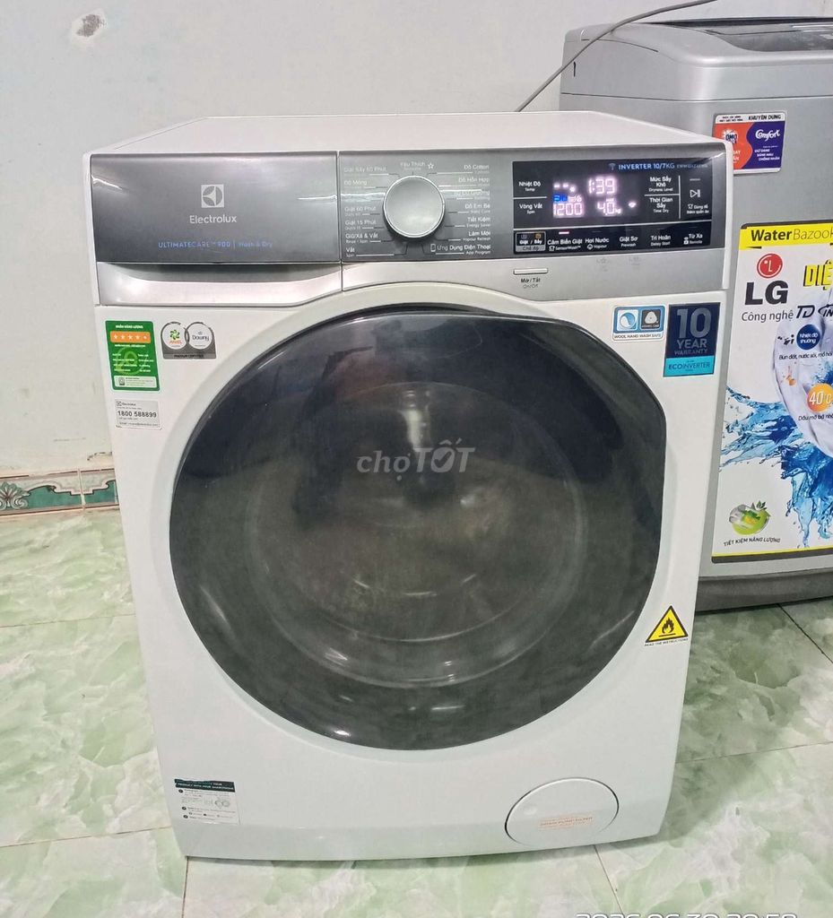 máy giặt giặt sấy 10kg/7kg INVERTER zin đẹp . Mua bán Máy giặt tại Thành phố Thủ Đức Tp Hồ Chí Minh được đăng bởi LÊ DƯƠNG 87 hình 1