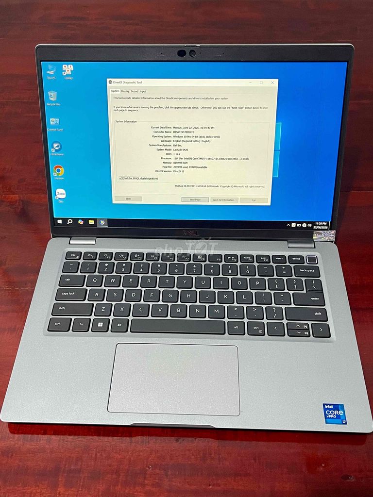 Dell Latitude 5420 i7-11th 14 inch 8GB/256GB Bạc. Mua bán Laptop tại Quận Ninh Kiều Cần Thơ được đăng bởi Mỹ Nhiên hình 1