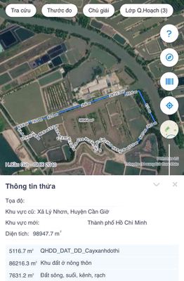 BÁN 10HA ĐẤT HỢP THỔ MẶT TIỀN ĐƯỜNG LÝ NHƠN - MẶT BÁM SÔNG 200M