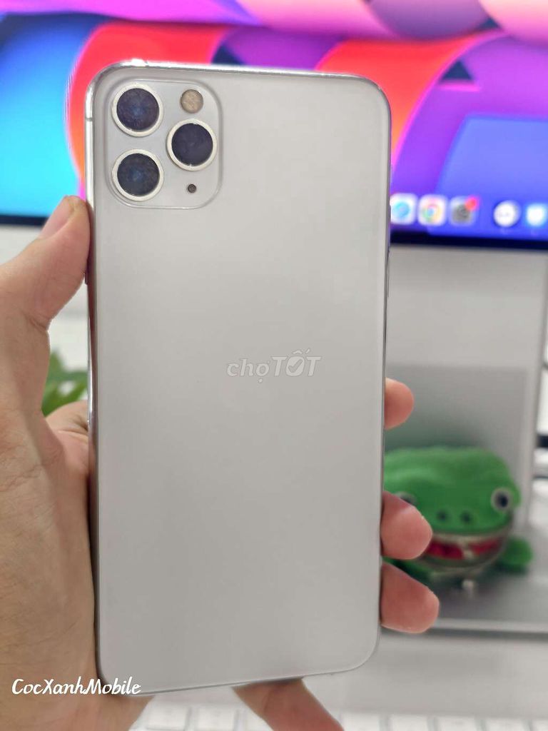 iPhone 11 Pro Max 64GB Bạc Zin full chức năng. Mua bán Điện thoại tại Quận Liên Chiểu Đà Nẵng được đăng bởi Minh Hiệp CócXanhMobile hình 1