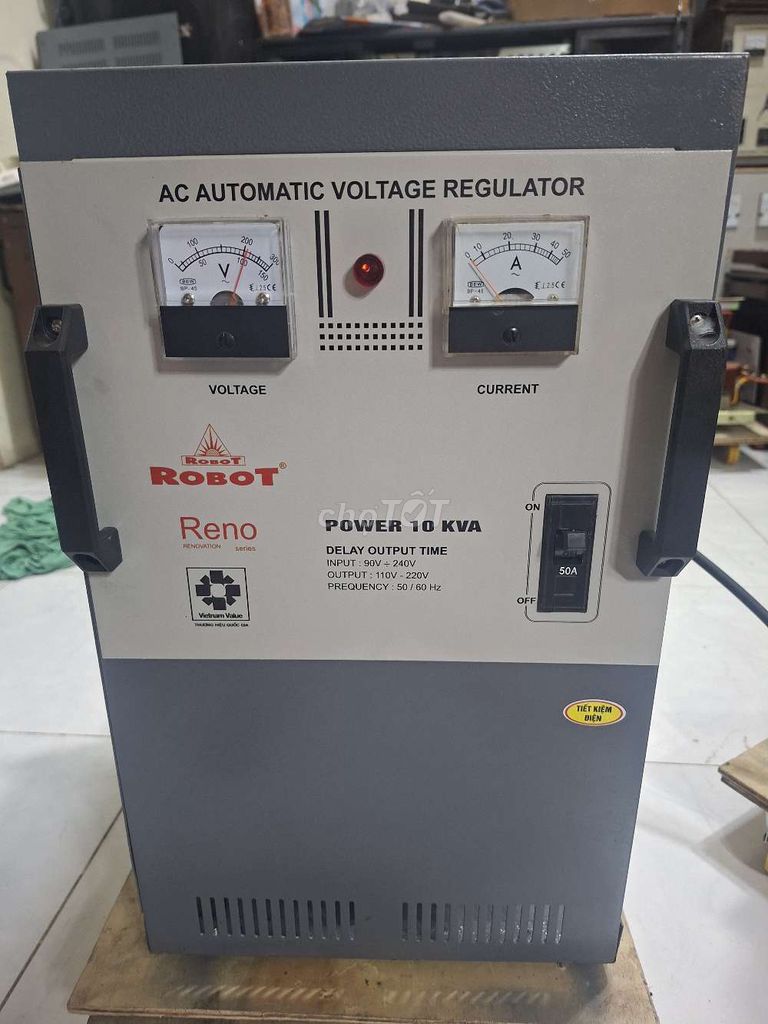 Ổn áp ROBOT 10kva dây đồng 100% máy hoạt động tốt. Mua bán Nội thất, đồ gia dụng khác tại Huyện Bến Lức Long An được đăng bởi Tình Tuân Group hình 1