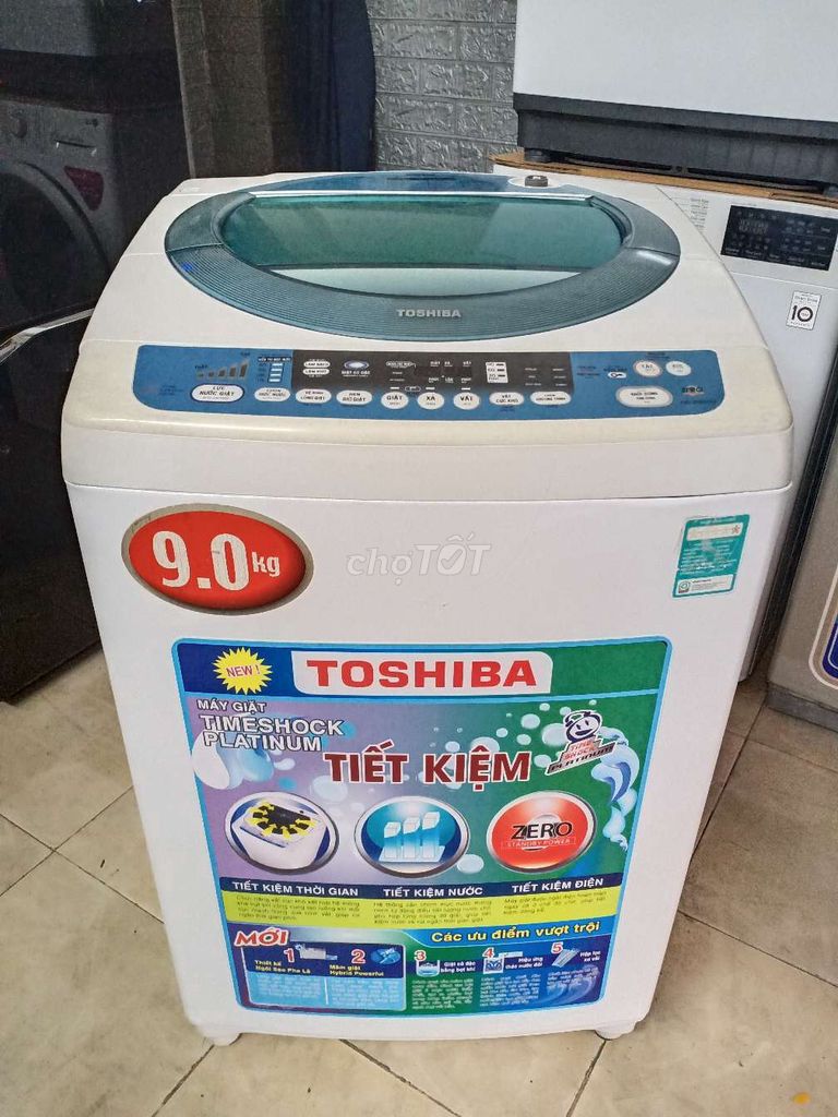 Toshiba INVERTER 9kg chạy êm ru có BH bao lắp đặt