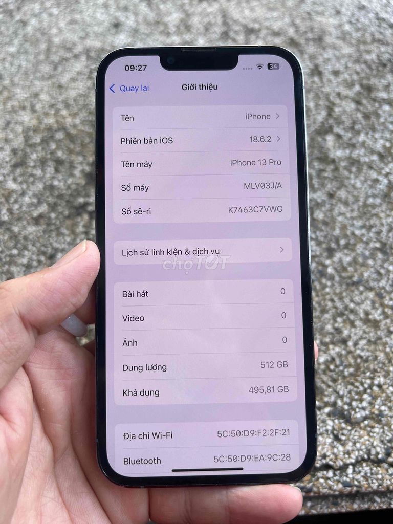 Apple iPhone 13 Pro 512GB Xám Đã sử dụng. Mua bán Điện thoại tại Quận 8 Tp Hồ Chí Minh được đăng bởi thụy ngô hình 1