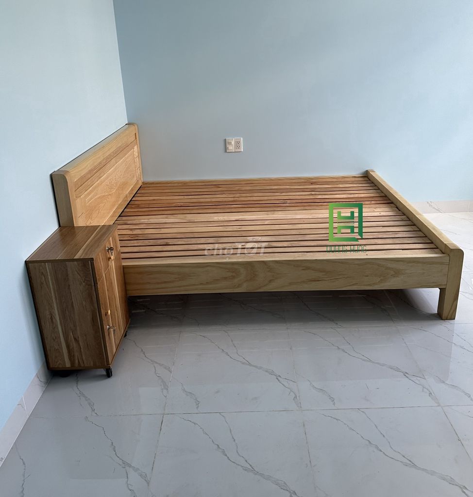 GIƯỜNG NGỦ GỖ SỒI CAO CẤP GIÁ RẺ. Mua bán Giường, chăn ga gối nệm tại Huyện Bình Chánh Tp Hồ Chí Minh được đăng bởi Nội Thất Quang Hùng TD hình 1