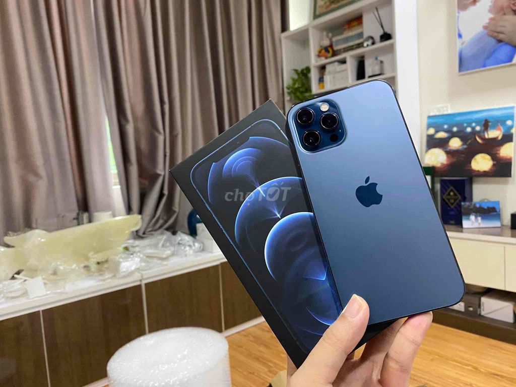 iPhone 12 Pro max Blue 256G FULLBOX nét APPLE 2023