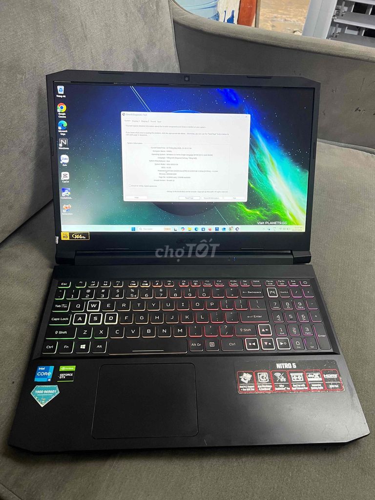 Acer Nitro 5 I5-11300H 8GB/512GB GTX 1650 144Hz. Mua bán Laptop tại Quận Đống Đa Hà Nội được đăng bởi HQ Computer hình 1