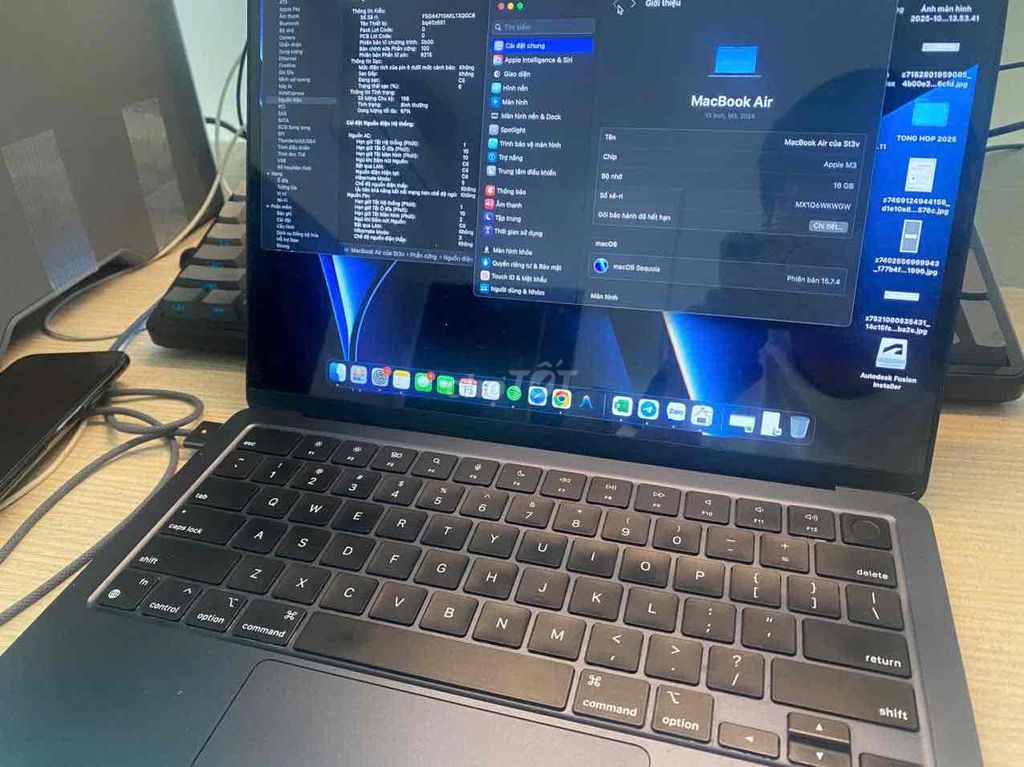 Apple MacBook Air M3 13 inch 16GB/256GB Midnight 2. Mua bán Laptop tại Quận Tân Bình Tp Hồ Chí Minh được đăng bởi Your friend hình 1