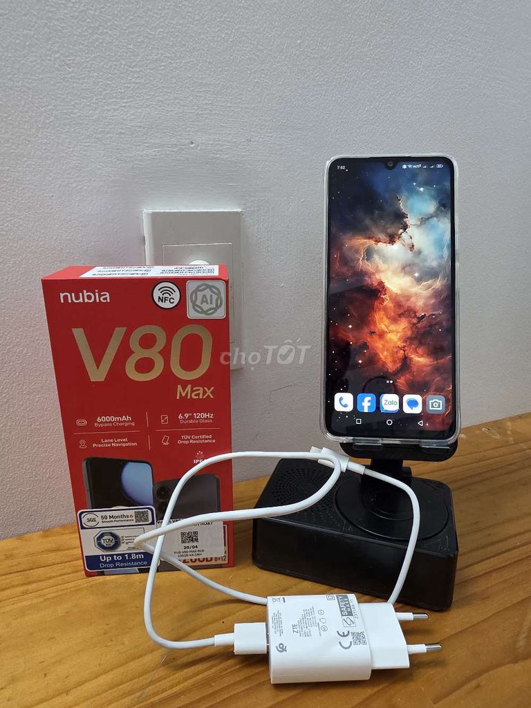 Nubia V80 Max 256GB Trắng 8GB. Mua bán Điện thoại tại Quận Bình Tân Tp Hồ Chí Minh được đăng bởi Andy hình 1