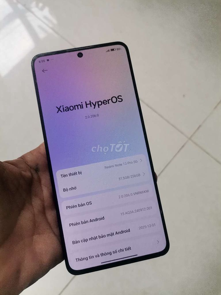 Xiaomi Redmi Note 13 Pro 5G 256GB Đen. Mua bán Điện thoại tại Quận Cái Răng Cần Thơ được đăng bởi phong hình 1
