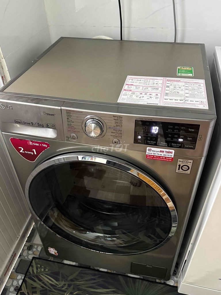 Máy giặt sấy LG inverter đẹp cứng êm ạ