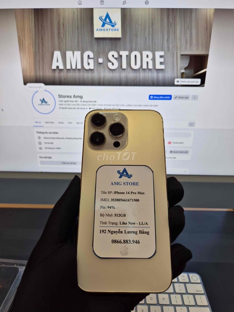 Apple iPhone 14 Pro Max 512GB Vàng Like New. Mua bán Điện thoại tại Quận Đống Đa Hà Nội được đăng bởi Stores Amg hình 1
