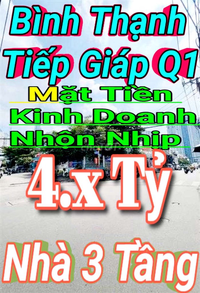 Nhà MT KD Sầm Uất- 35m²- 3 Tầng - Nhỉnh 4 Tỷ - HXH 7 Chỗ - BT Giáp Q1