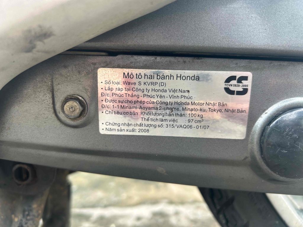 Honda wave S zin nguyên con chính chủ. Mua bán Xe máy tại Thành phố Mỹ Tho Tiền Giang được đăng bởi Trân Phong hình 4