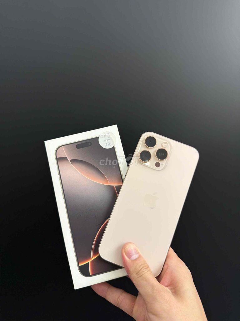 Apple iPhone 16 Pro Max 256GB Vàng Như mới. Mua bán Điện thoại tại Quận Bình Thạnh Tp Hồ Chí Minh được đăng bởi Hùng Quân  hình 1