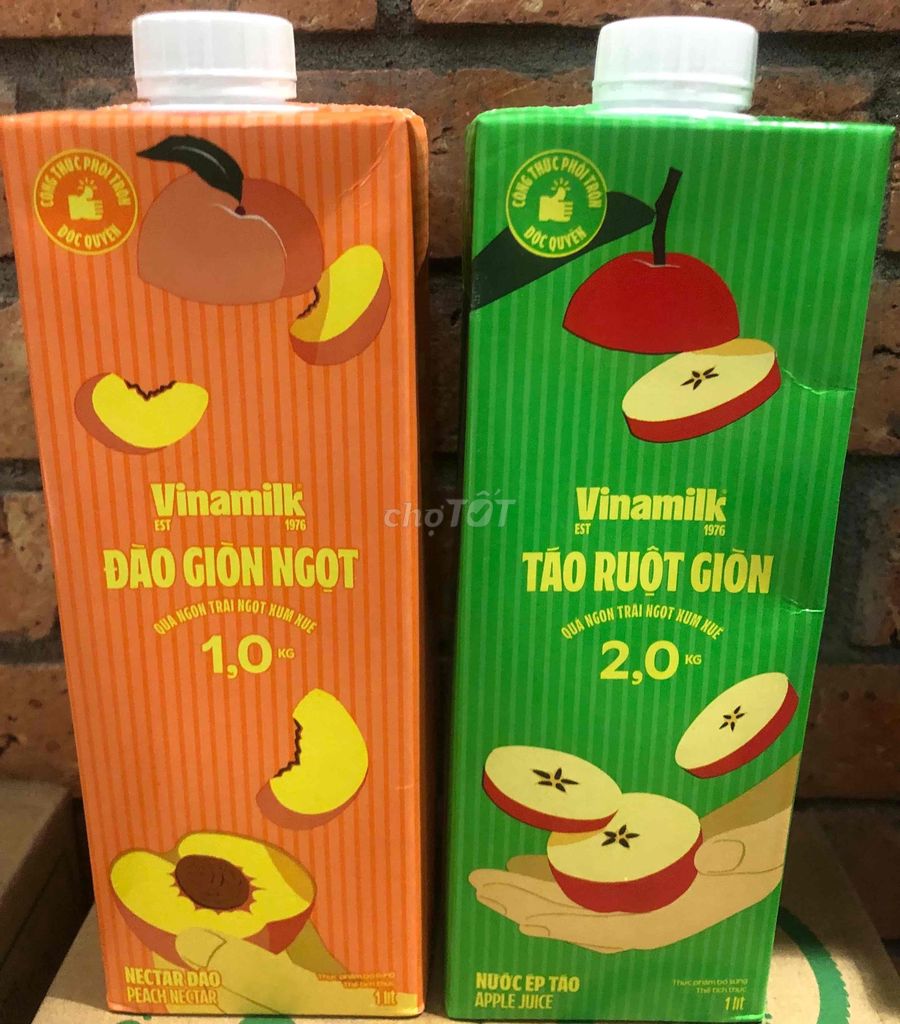 Nước ép trái cây Vinamilk Táo Đào 1L. Mua bán Đồ ăn, thực phẩm và các loại khác tại Quận 7 Tp Hồ Chí Minh được đăng bởi Ann Lê hình 1